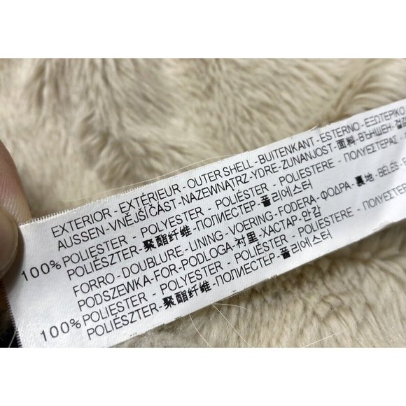 Green Zara Leather and Khaki Winter/Fall Coat Parka L -As is front zipper broken - Picture 13 of 16